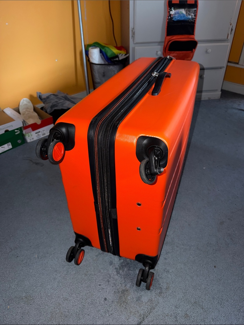 Bright Orange 30” Hard-Shell Spinner Suitcase - Picture 6 of 11